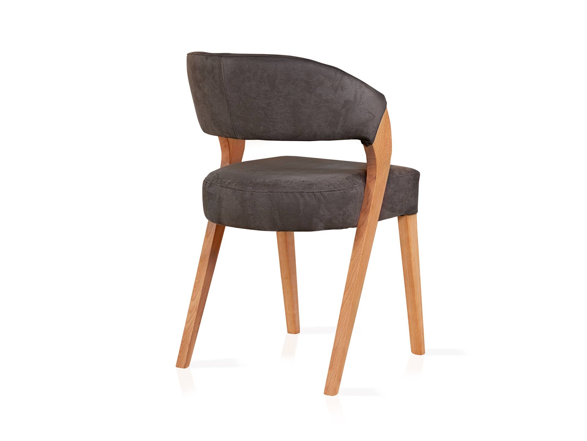 ALONA Polsterstuhl, Material Massivholz/Bezug Kunstleder Buche | espresso