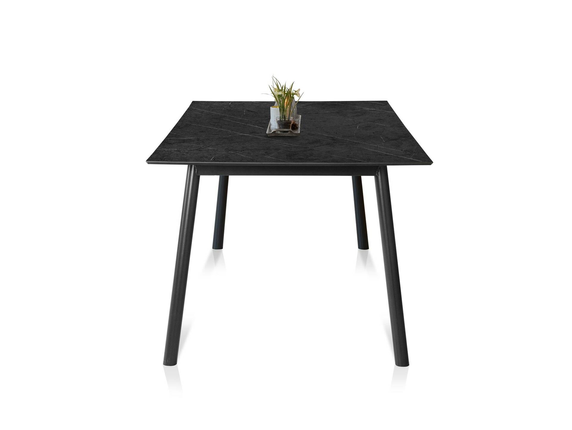 Alpstein Esstisch / Gartentisch, Material HPL/Aluminium 140 cm | 80 cm | Dunkelgrau