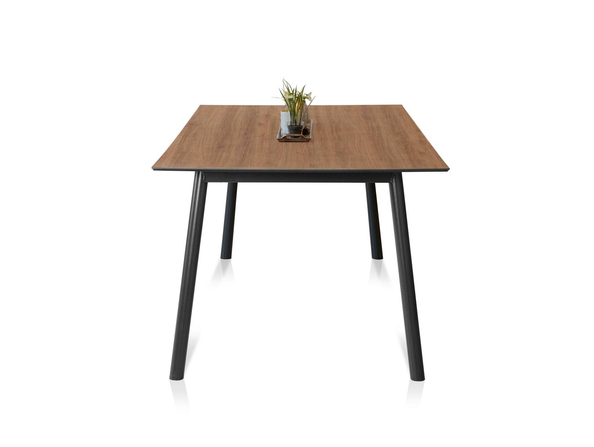 Alpstein Esstisch / Gartentisch, Material HPL/Aluminium 140 cm | 80 cm | Eichefarbig