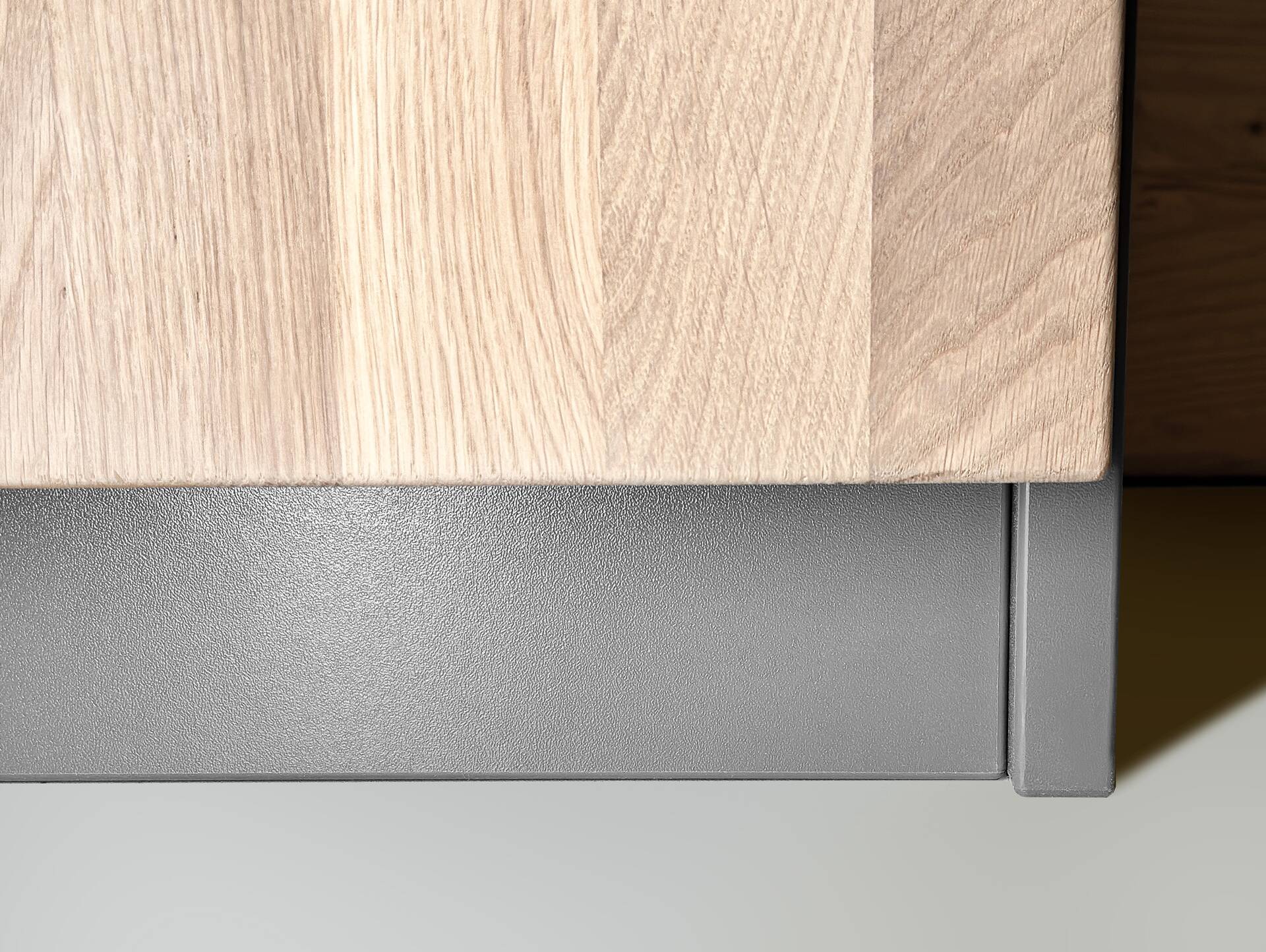 OFFICE OAK Aktenschrank IV, Material teilmassiv, Eiche/graphitfarbig Türanschlag rechts 