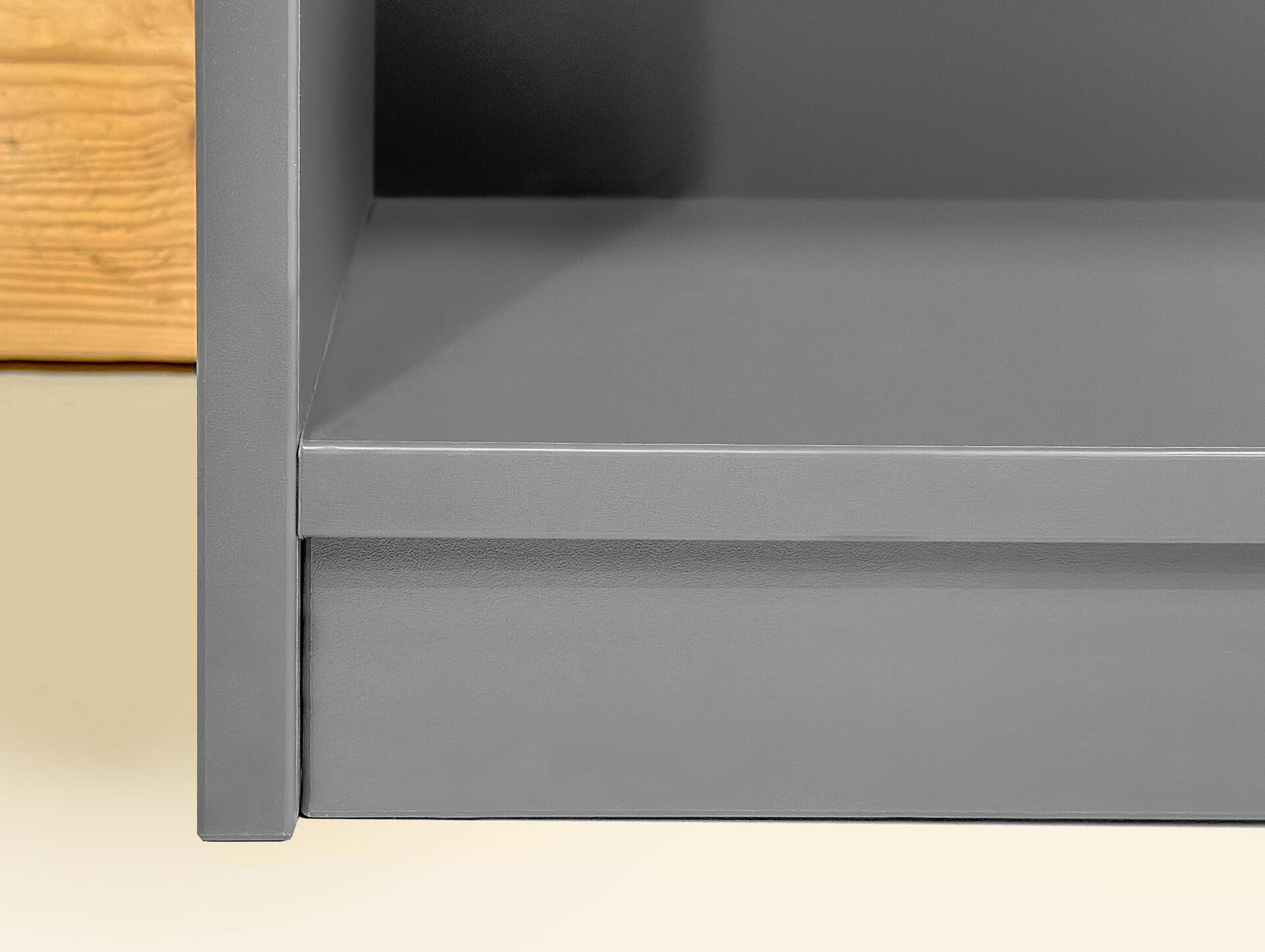 OFFICE OAK Regal IV, Material Dekorspanplatte, graphitfarbig 