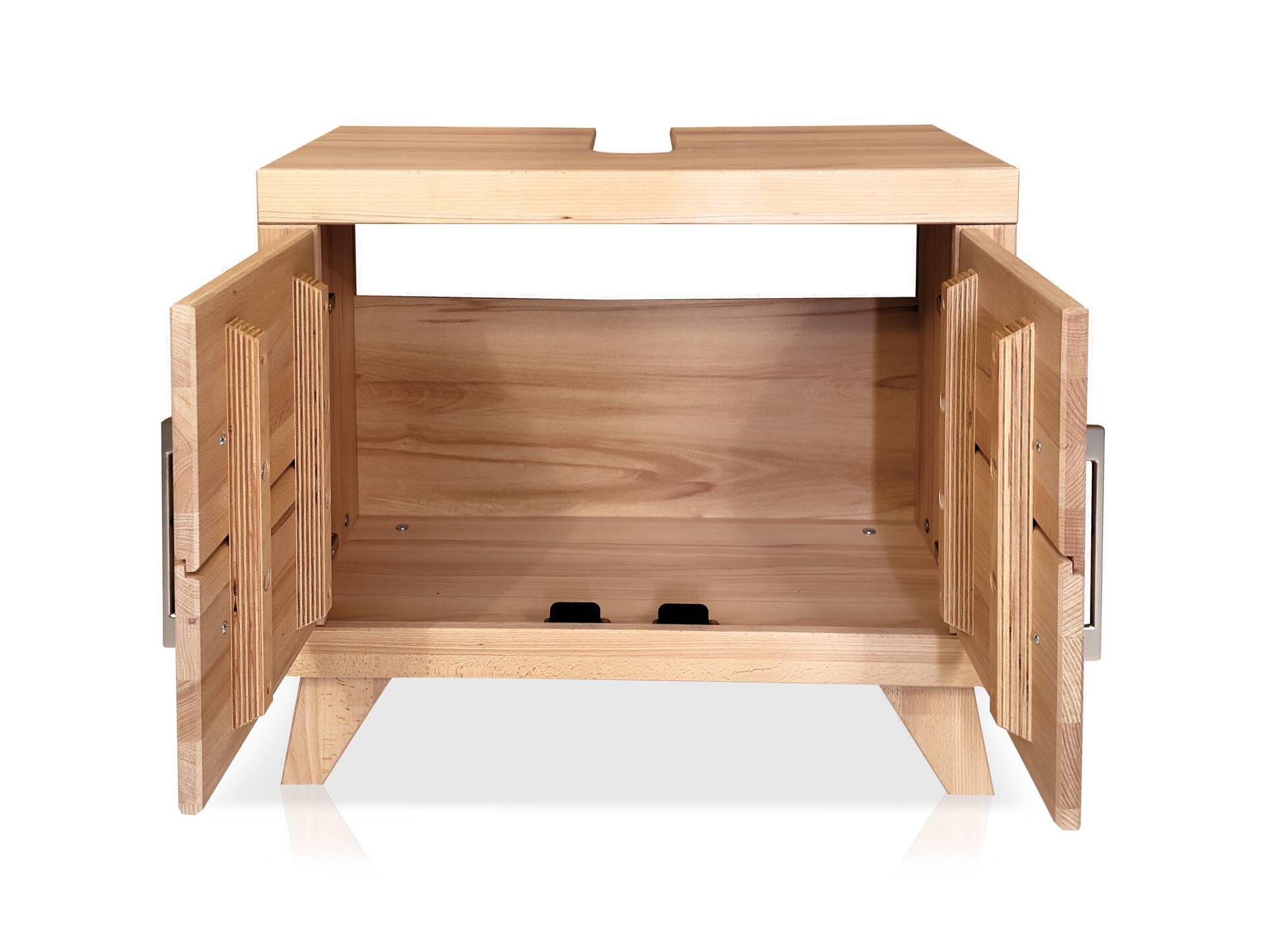OZEANA Waschbeckenunterschrank II, Material teilmassiv Buche