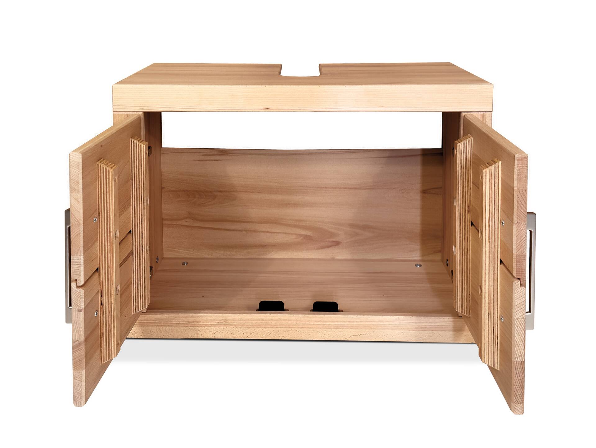 OZEANA Waschbeckenunterschrank I, Material teilmassiv Buche
