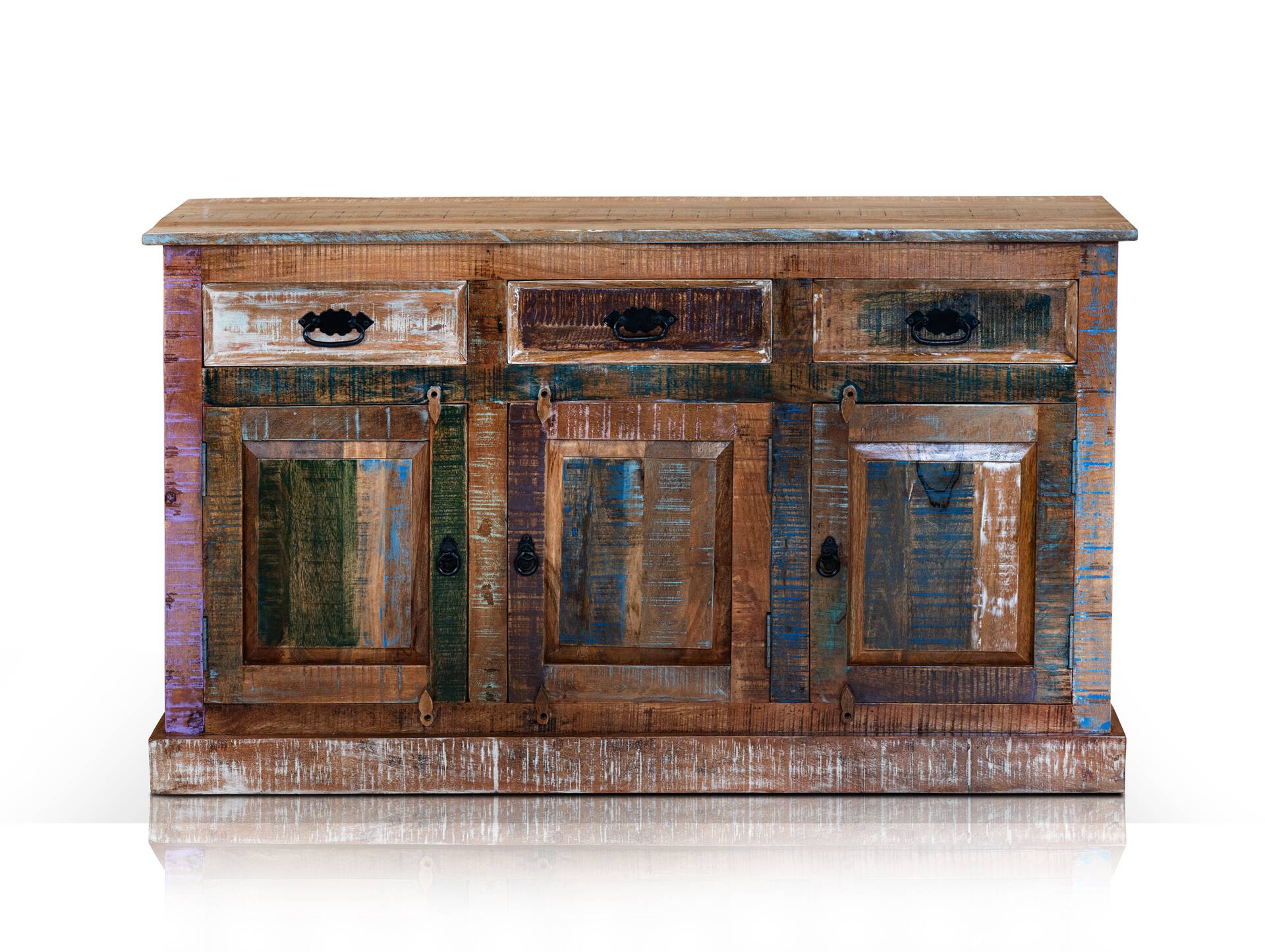 RIVERBOAT Sideboard I aus Altholz, Material Massivholz, Vintage-Optik 