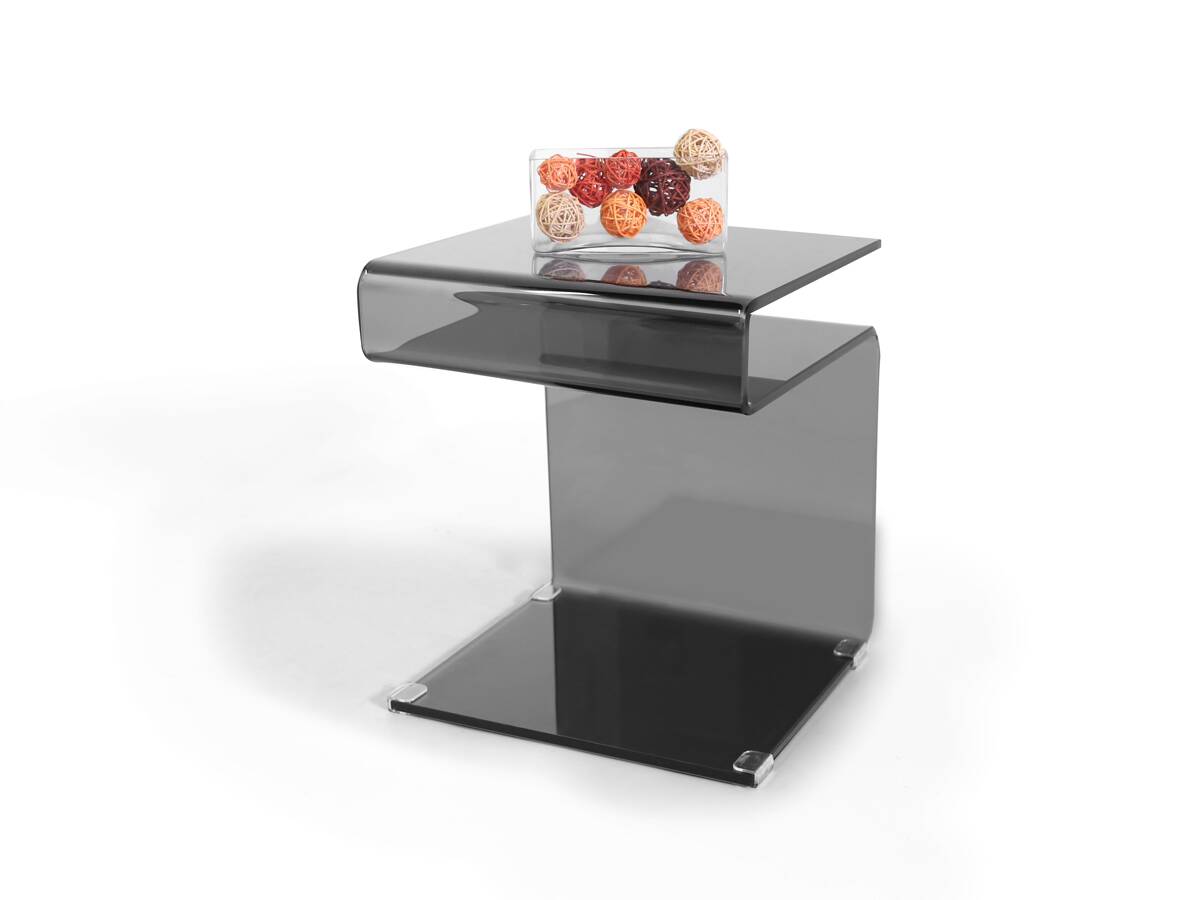SUSY Beistelltisch, Material Glas, schwarz 
