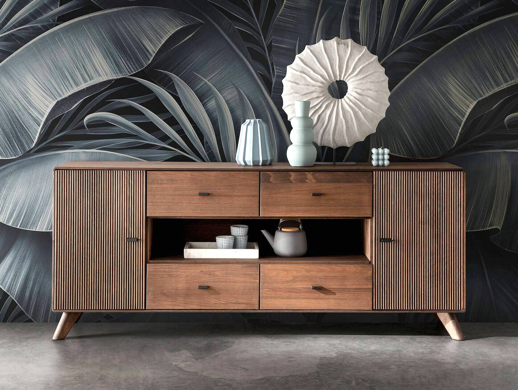 JAKARTA Sideboard II, Material Massivholz, Kernbuche Tabak geölt 