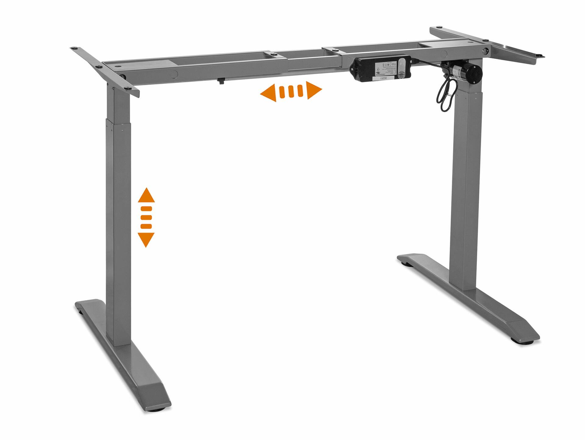 PRONTO elektrisch höhenverstellbarer Schreibtisch / Stehtisch, Material Dekorspanplatte 160 x 80 cm | Eiche sonomafarbig