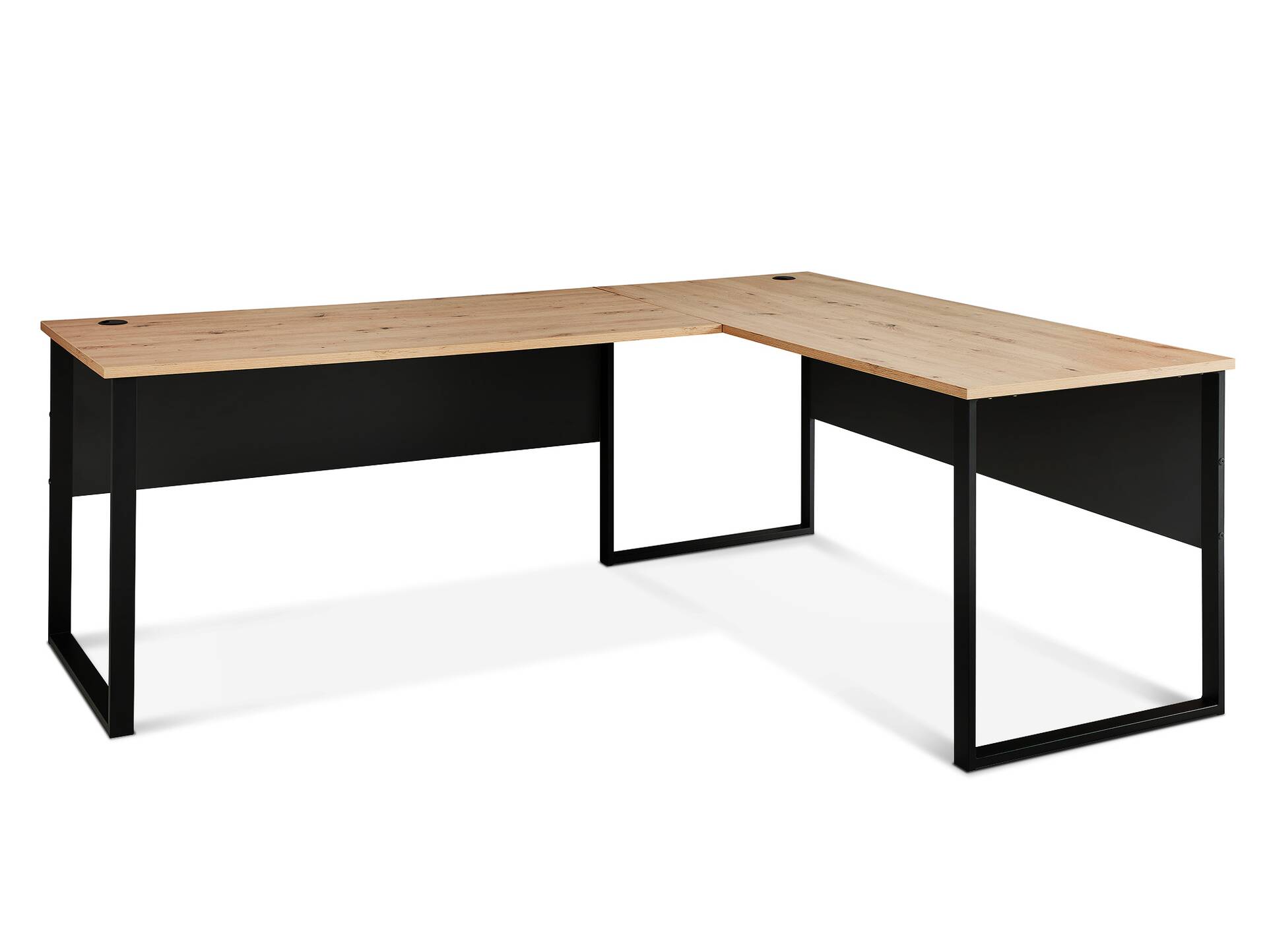 MAILAND Komplettbüro II, Material Dekorspanplatte Artisan Eichefarbig / Graphit