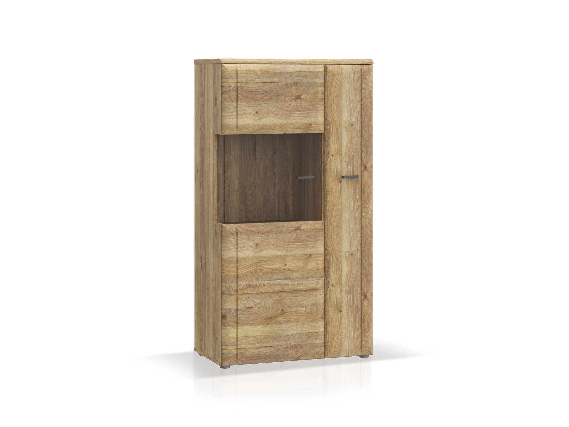 AURELIO Vitrine L, Material Dekorspanplatte, Mauvella Eiche Nachbildung 