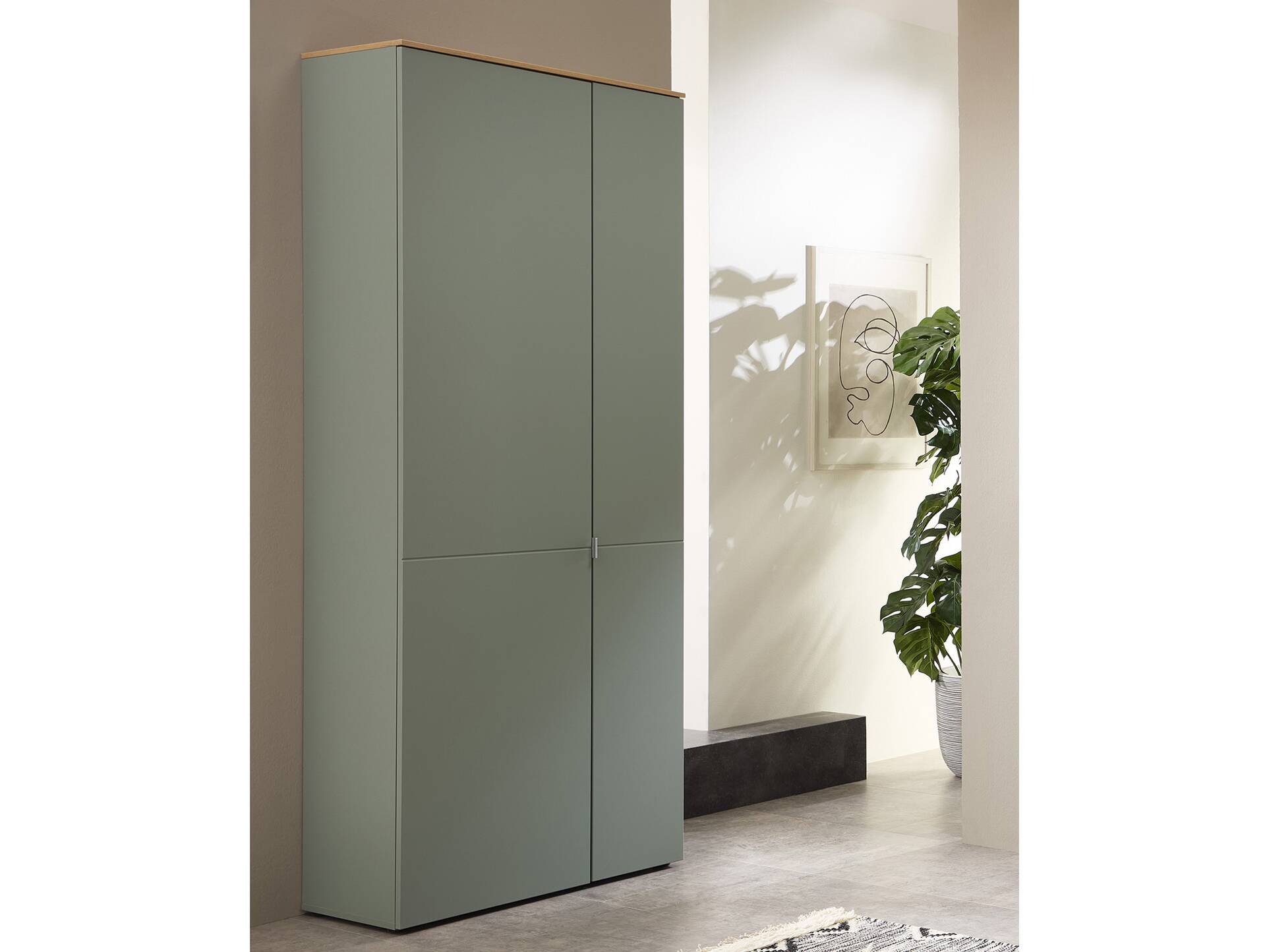 BAJA Schuhschrank groß, Material MDF, schilf/Artisan Eiche Nachbildung 