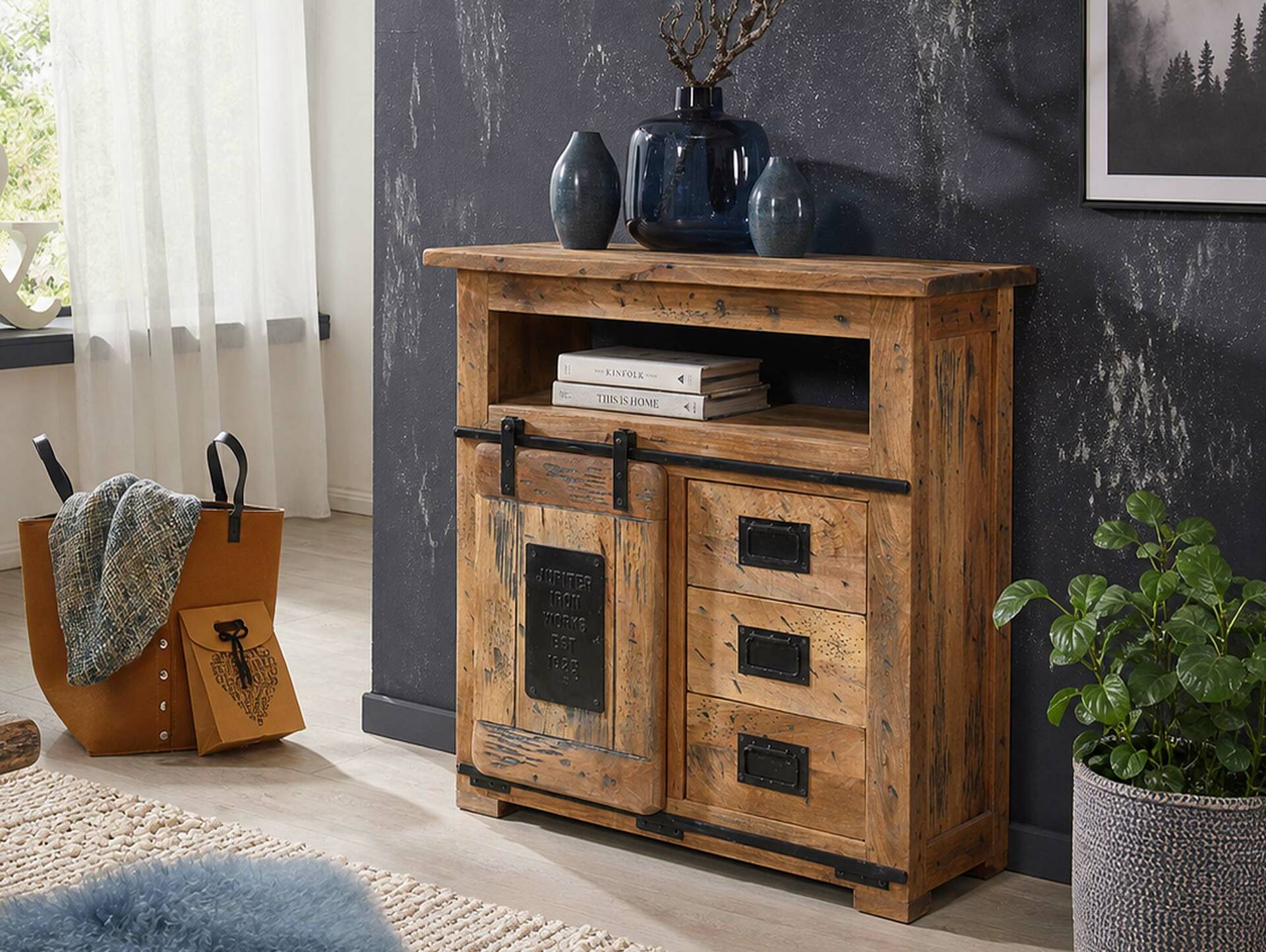 BRISTOL Sideboard VII, Material Massivholz, Mango rustikal 