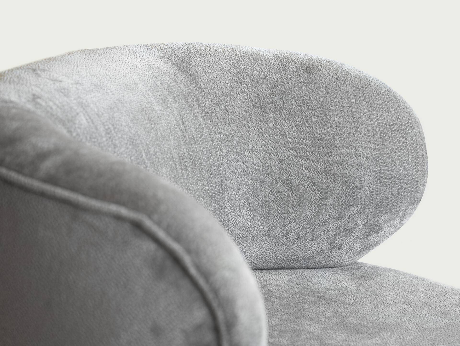 CECILE Sessel, Material Stoff, grau 