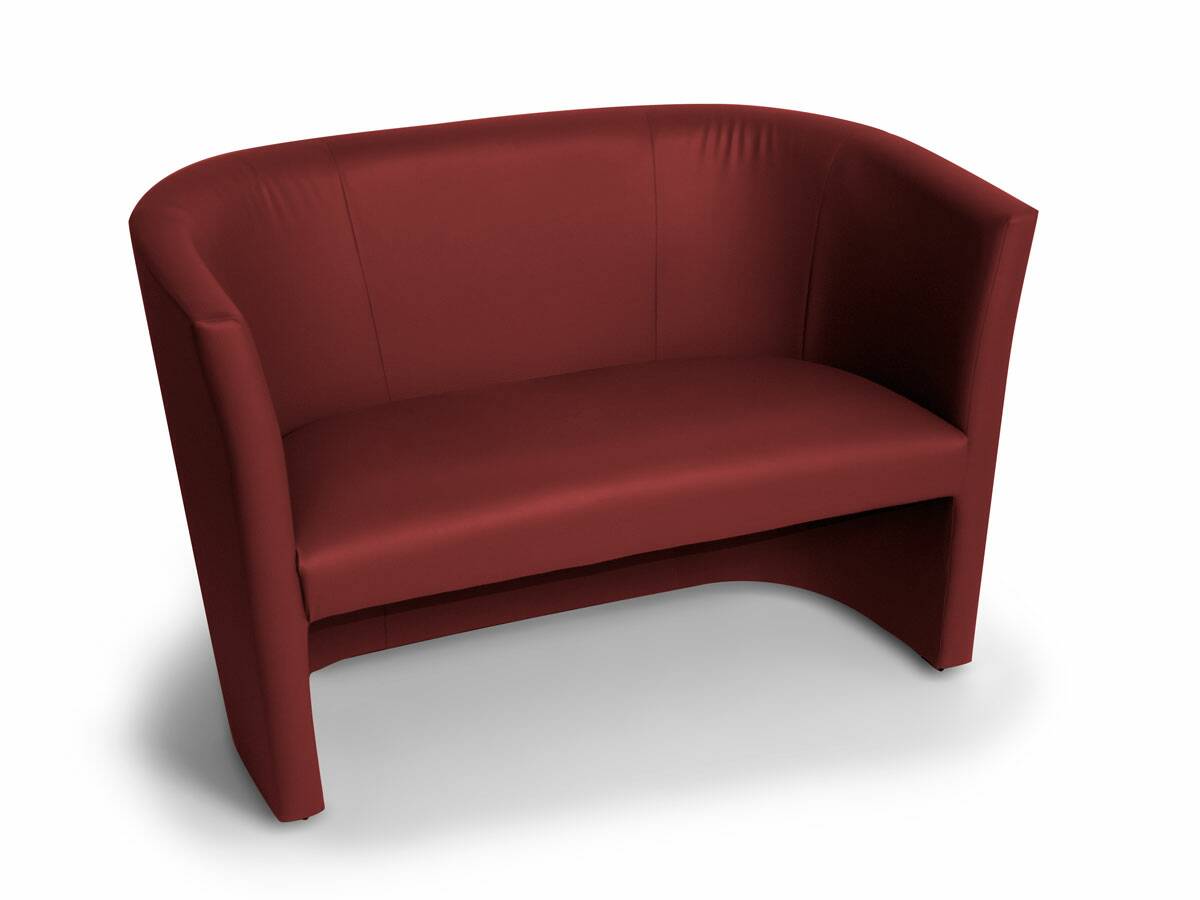 CHARLY DUO Cocktailsessel / Sessel, Material Kunstleder rot