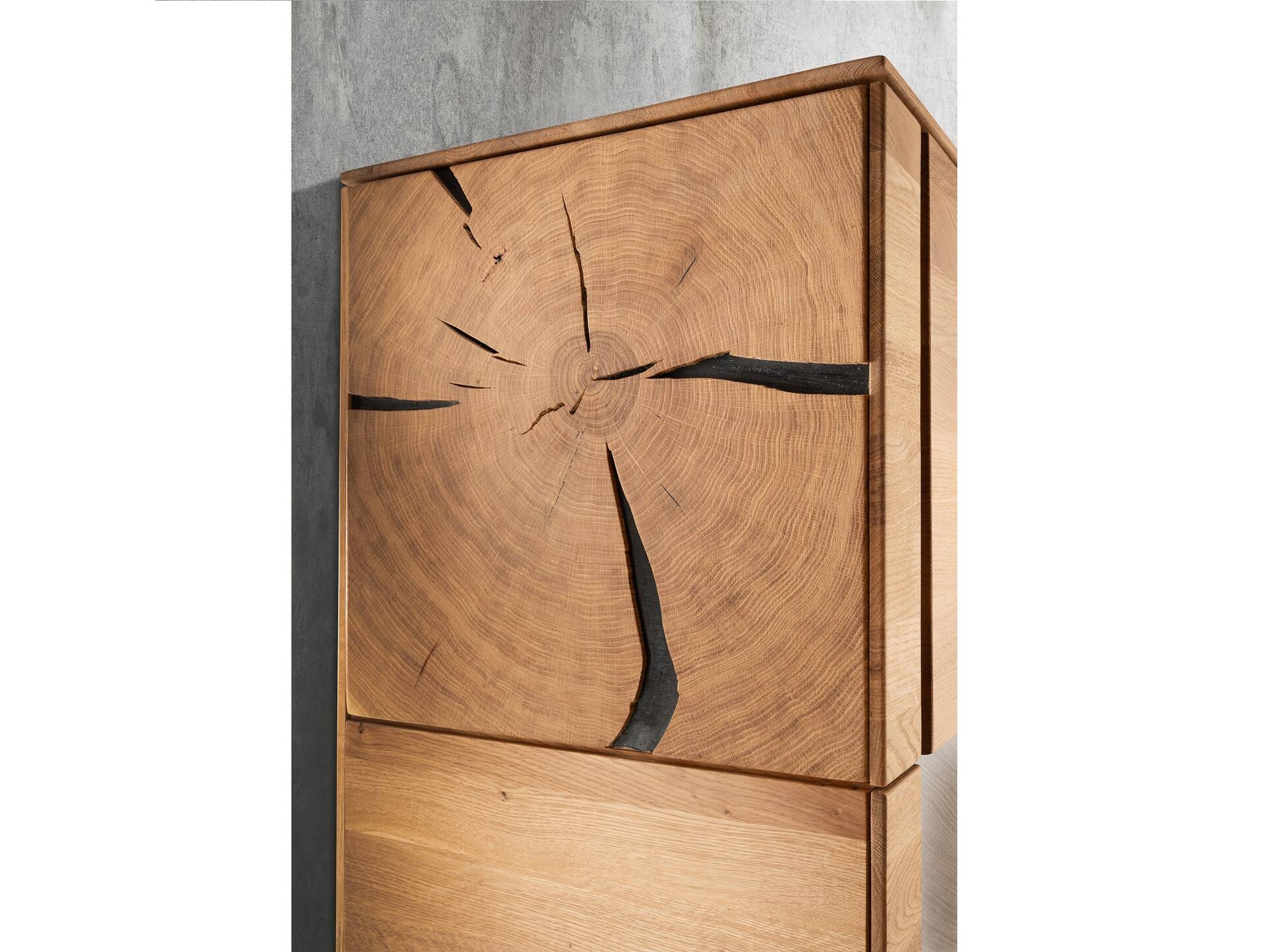 NATANO Sideboard II, Material Massivholz, Wildeiche geölt 