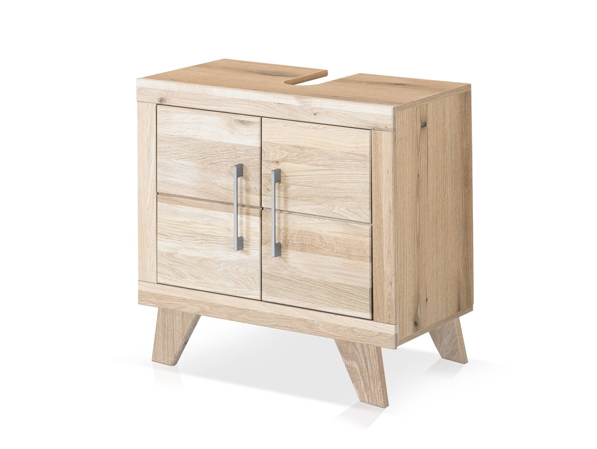 OZEANA Waschbeckenunterschrank II, Material teilmassiv Eiche