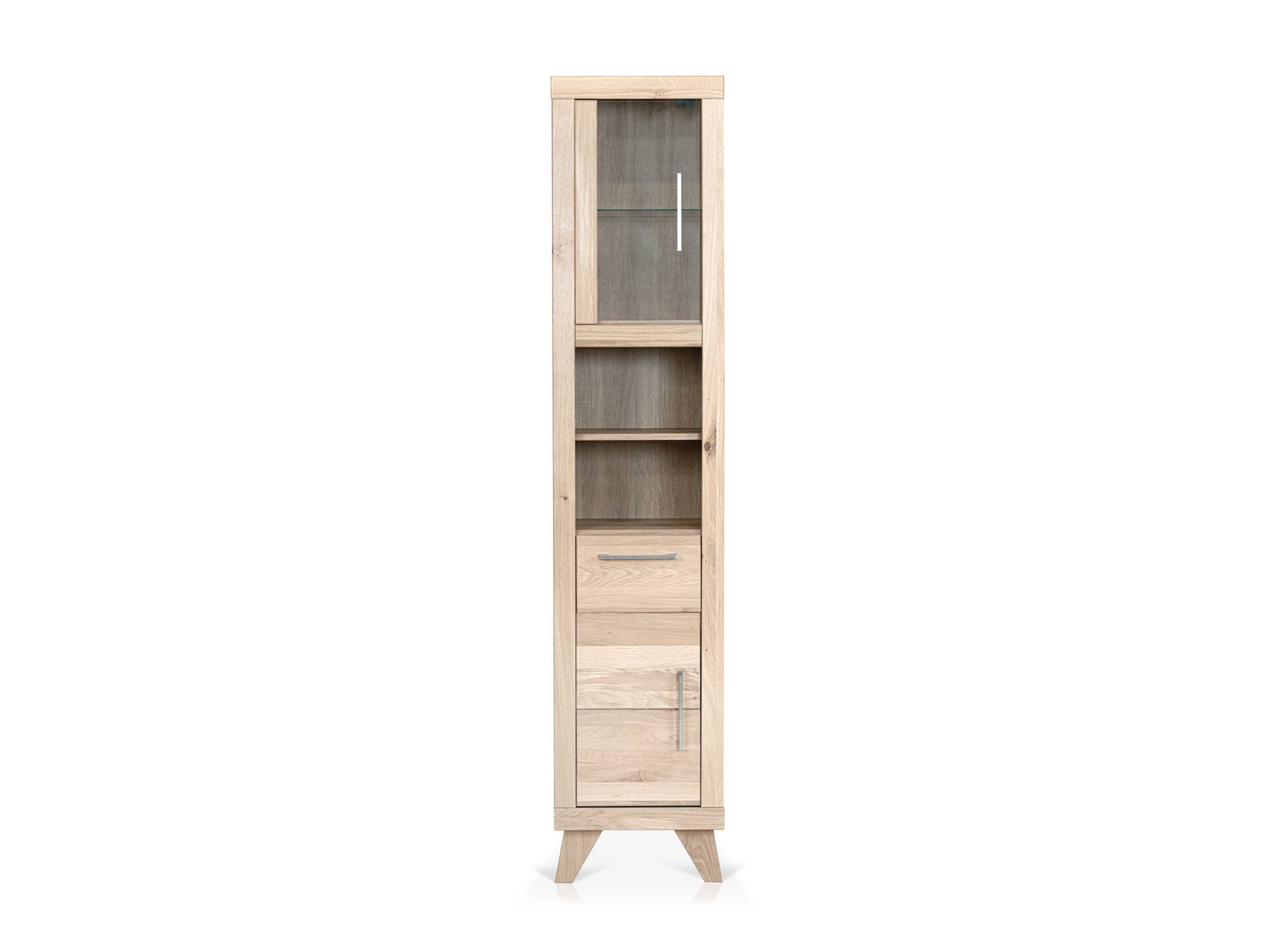 OZEANA Hochschrank II fürs Badezimmer, Material teilmassiv Eiche