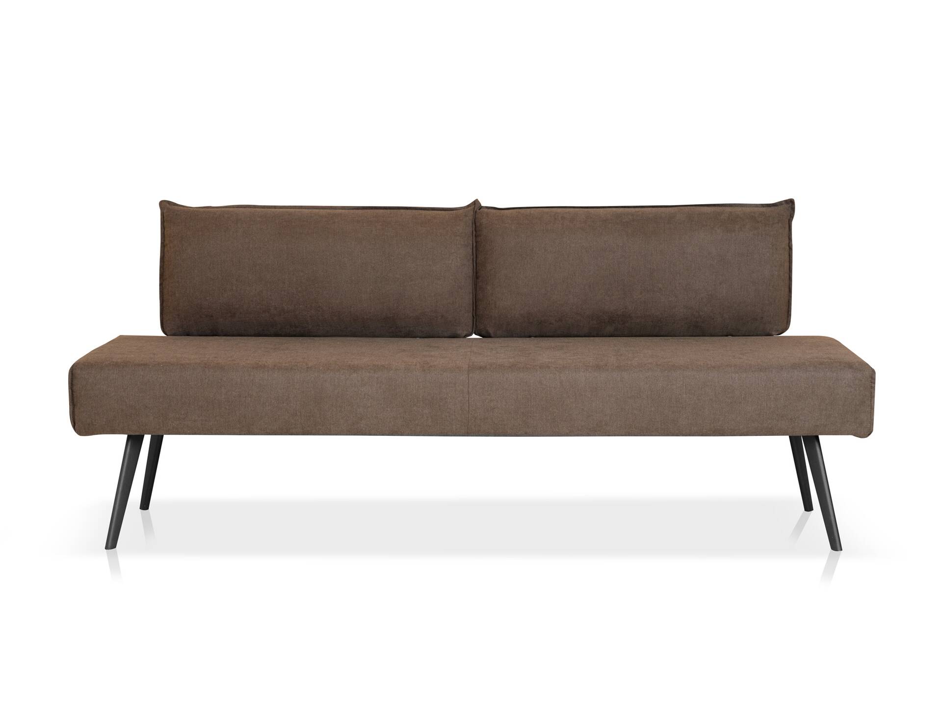 SANTON Sitzbank, Material Stoffbezug 130 cm | braun | mit Rückenlehne
