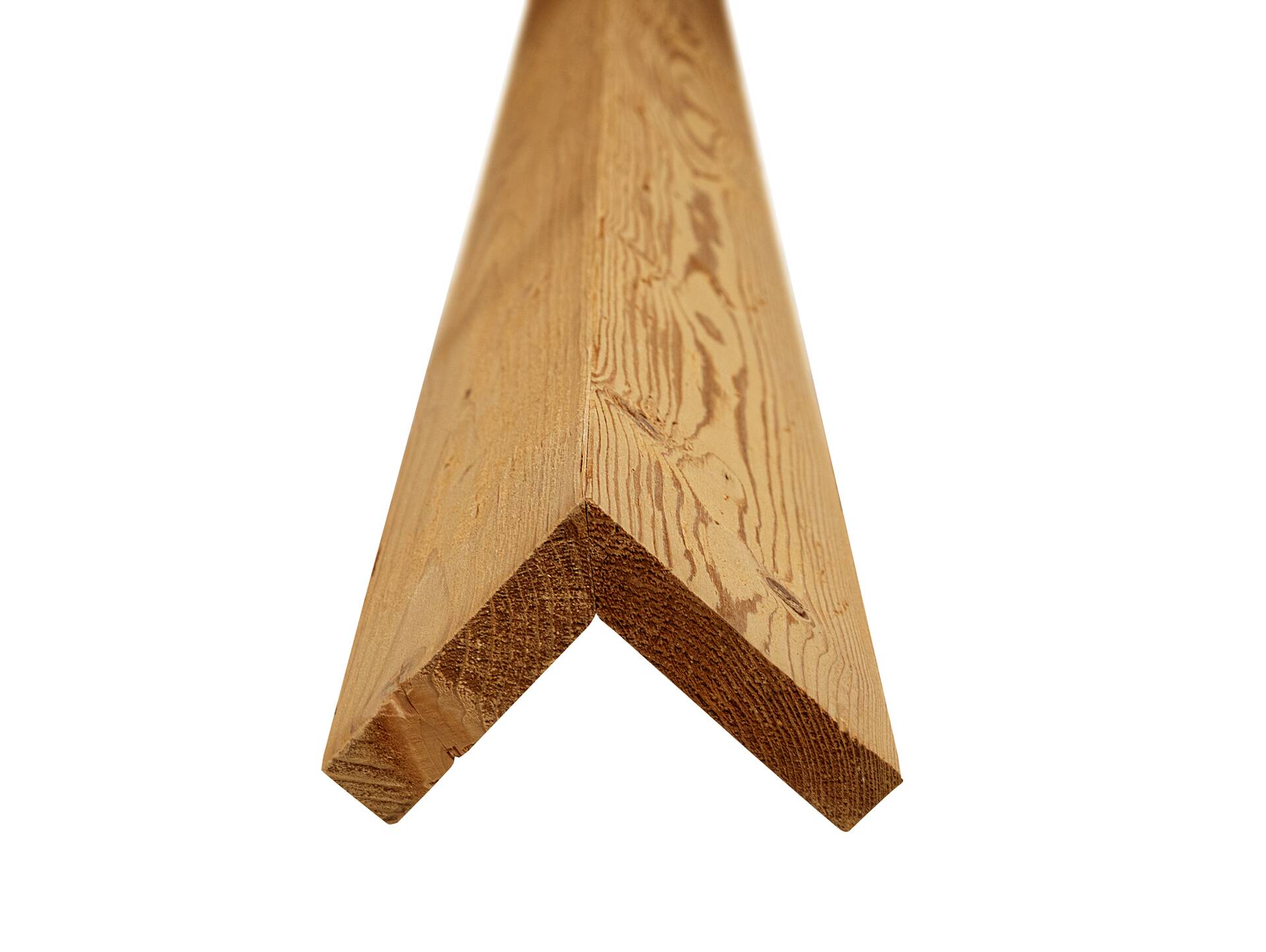 L-Abschlussleiste, THERMO-Fichte natur gehackt, gebürstet 70 x 70 mm | 2 Meter