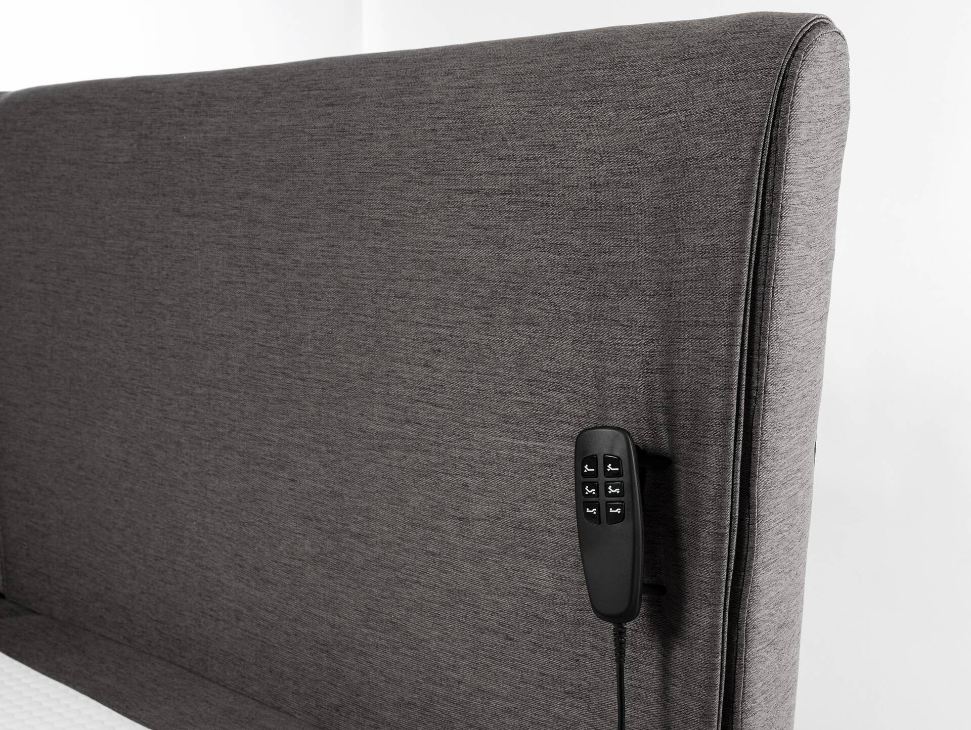 GALVARO elektrisches Boxspringbett / Doppelbett mit Motor 180 x 200 cm | Anthrazit