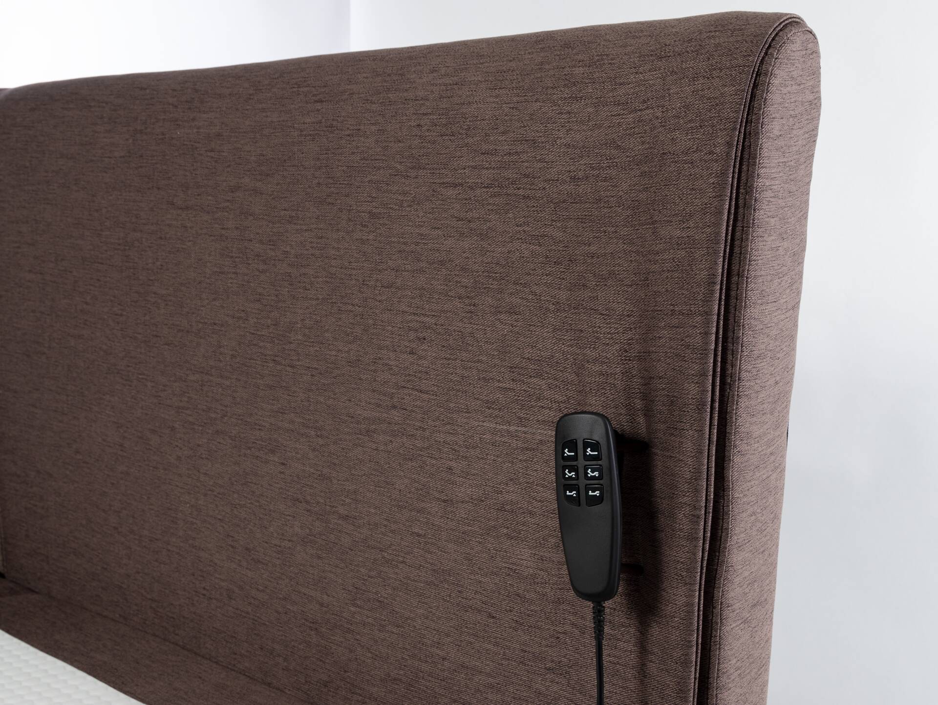 GALVARO elektrisches Boxspringbett / Doppelbett mit Motor 180 x 200 cm | Braun