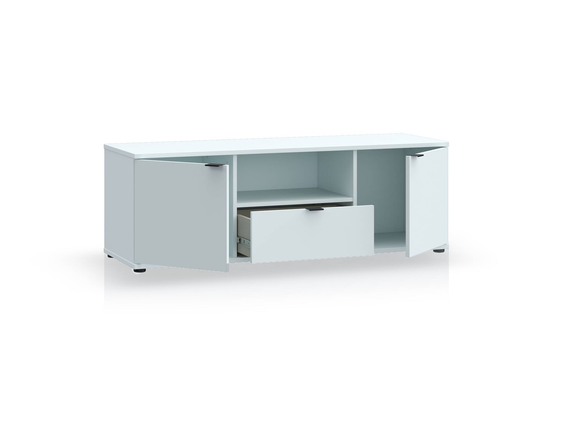 GINNY TV-Board, Material Spanplatte Hellgrau
