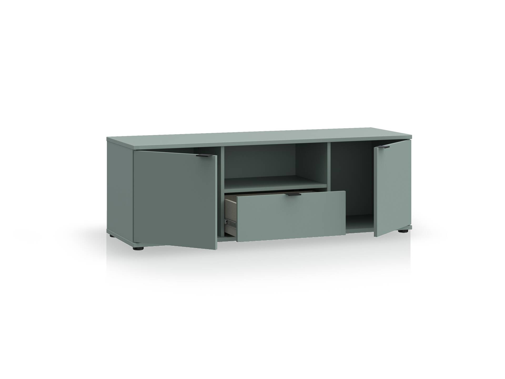 GINNY TV-Board, Material Spanplatte Salbei