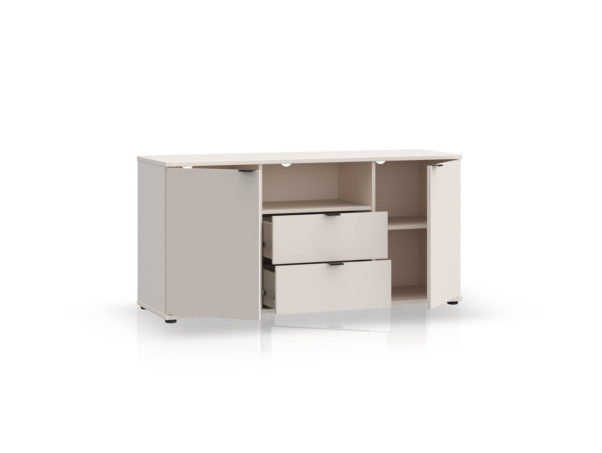 GINNY TV-Unterschrank, Material Spanplatte Sand