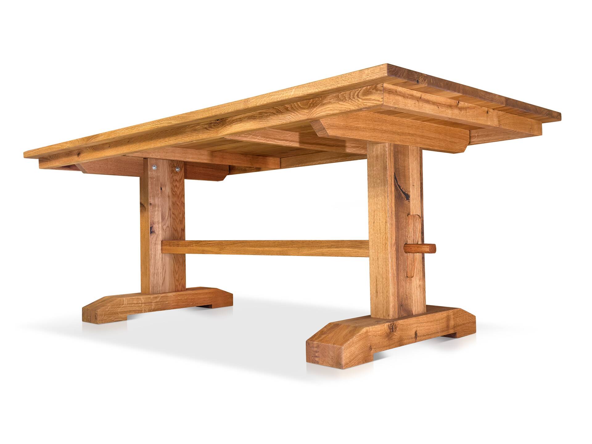 KOOPER Esstisch 200x100 cm, Material Massivholz, Wildeiche geölt 