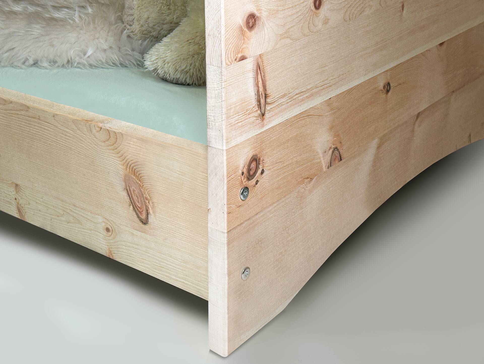 Umbauseiten für Alpenkind Babybett Buche 