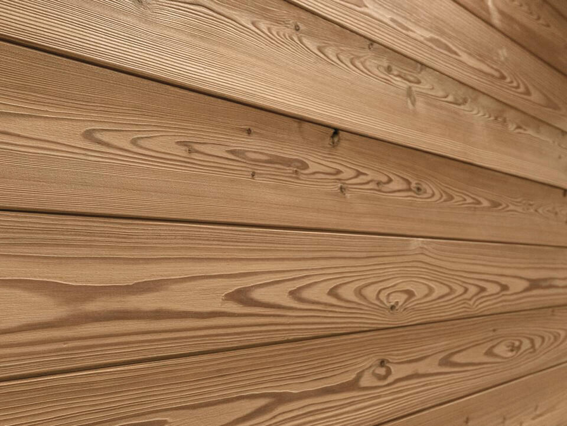 Nut- und Federbretter, THERMO-Lärche gebürstet, Material Massivholz, verschiedene Längen erhältlich 17.5 cm | 1 Meter