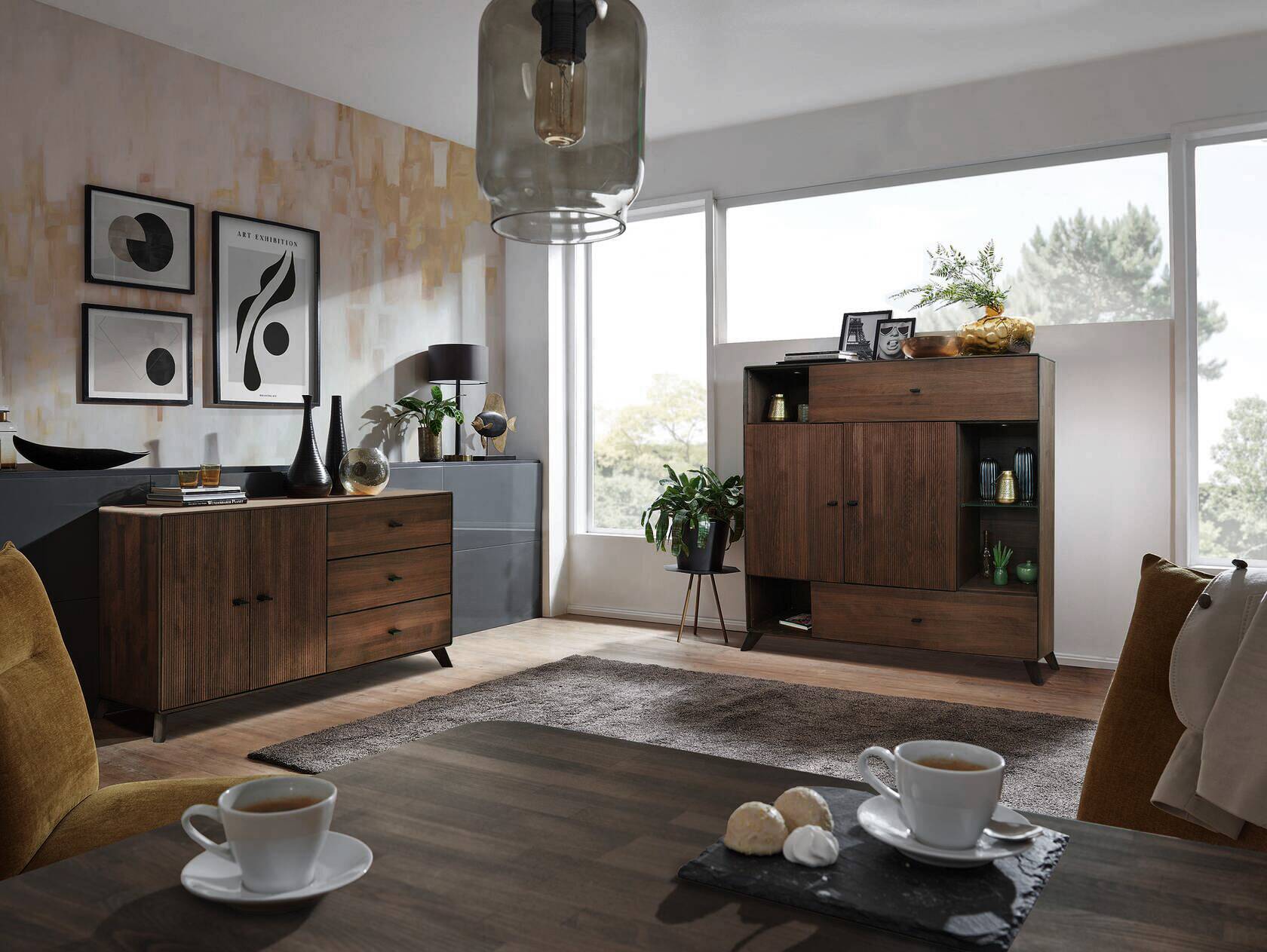 JAKARTA Sideboard I, Material Massivholz, Kernbuche Tabak geölt 