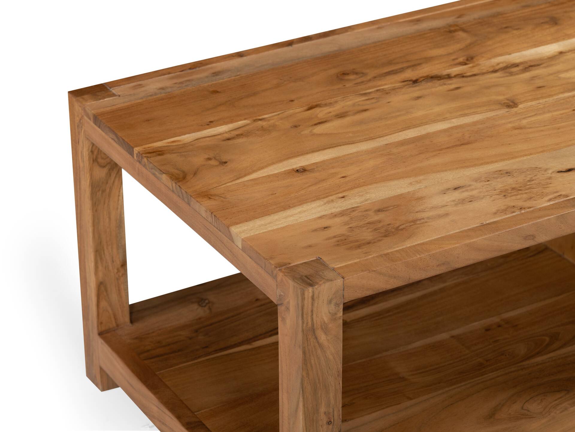 KAIRO Couchtisch, Material Massivholz, Akazie massiv honigfarbig 