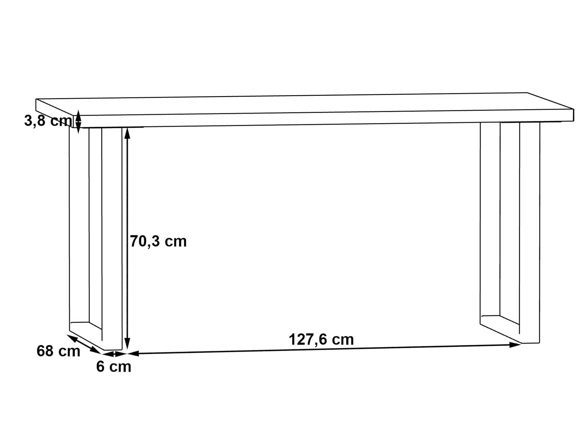 KALINA Schreibtisch 160 cm, Material Dekorspanplatte, weiss/grau 