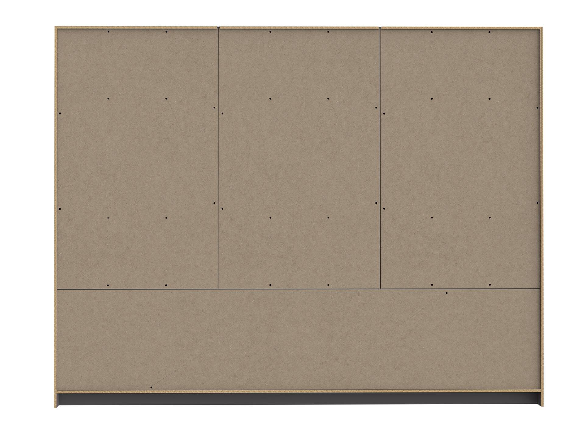 LURANO Drehtürenschrank, Material Dekorspanplatte grau/eichefarbig
