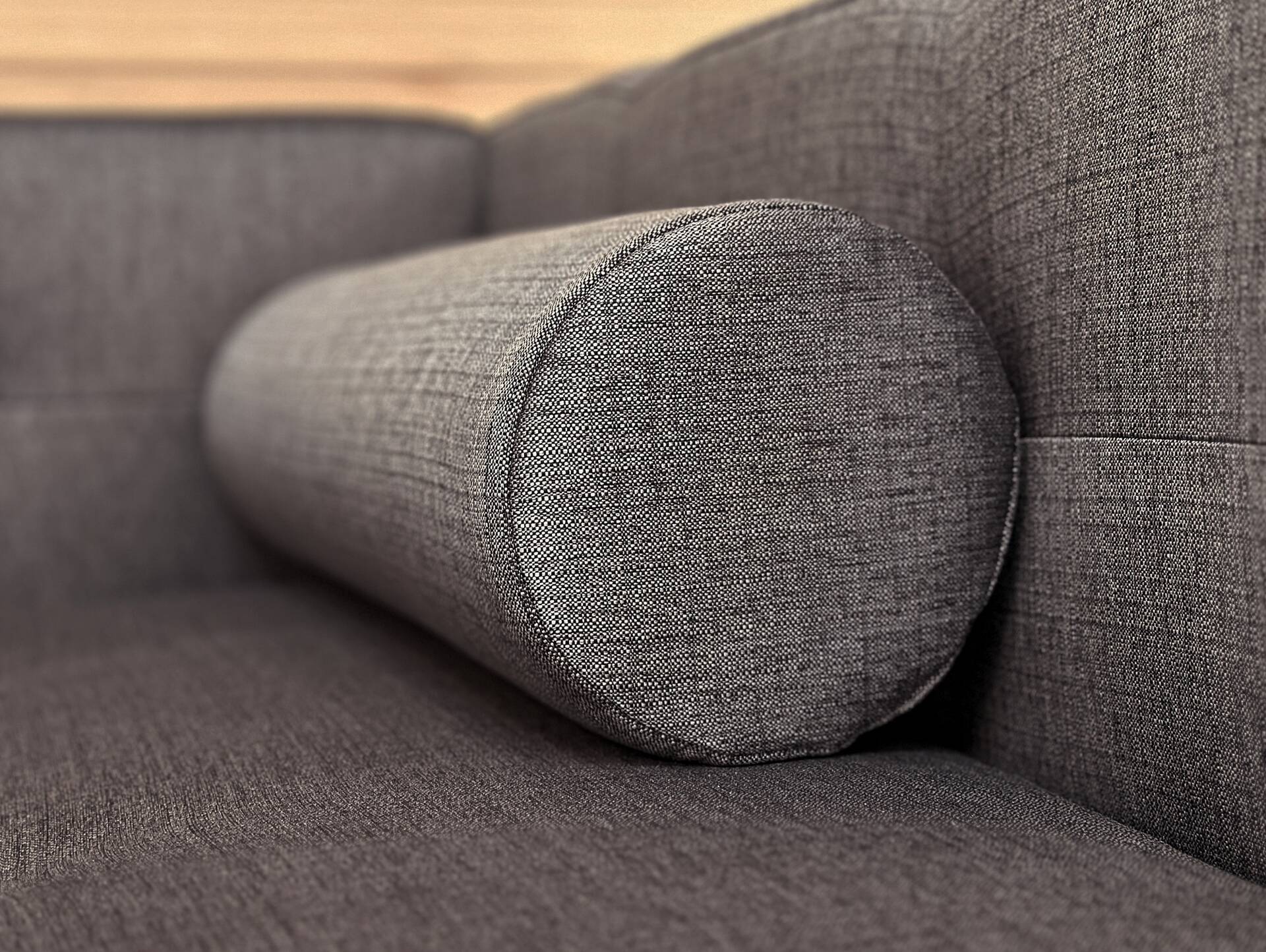 MACEY Stauraumbett mit Schubkasten, Material Stoff anthrazit 
