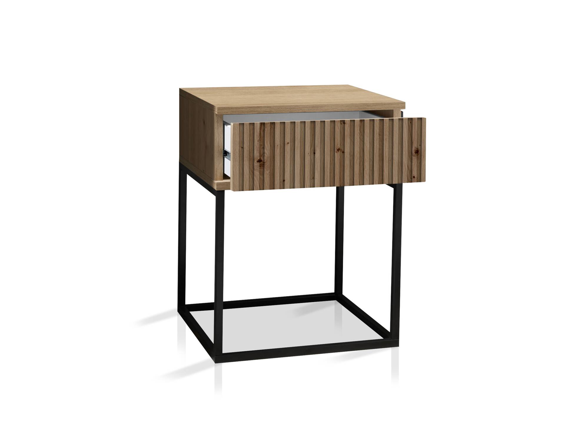 MAYLA Nachtkommode, Material Dekorspanplatte, Artisan Eiche Nachbildung 1 Schubkasten