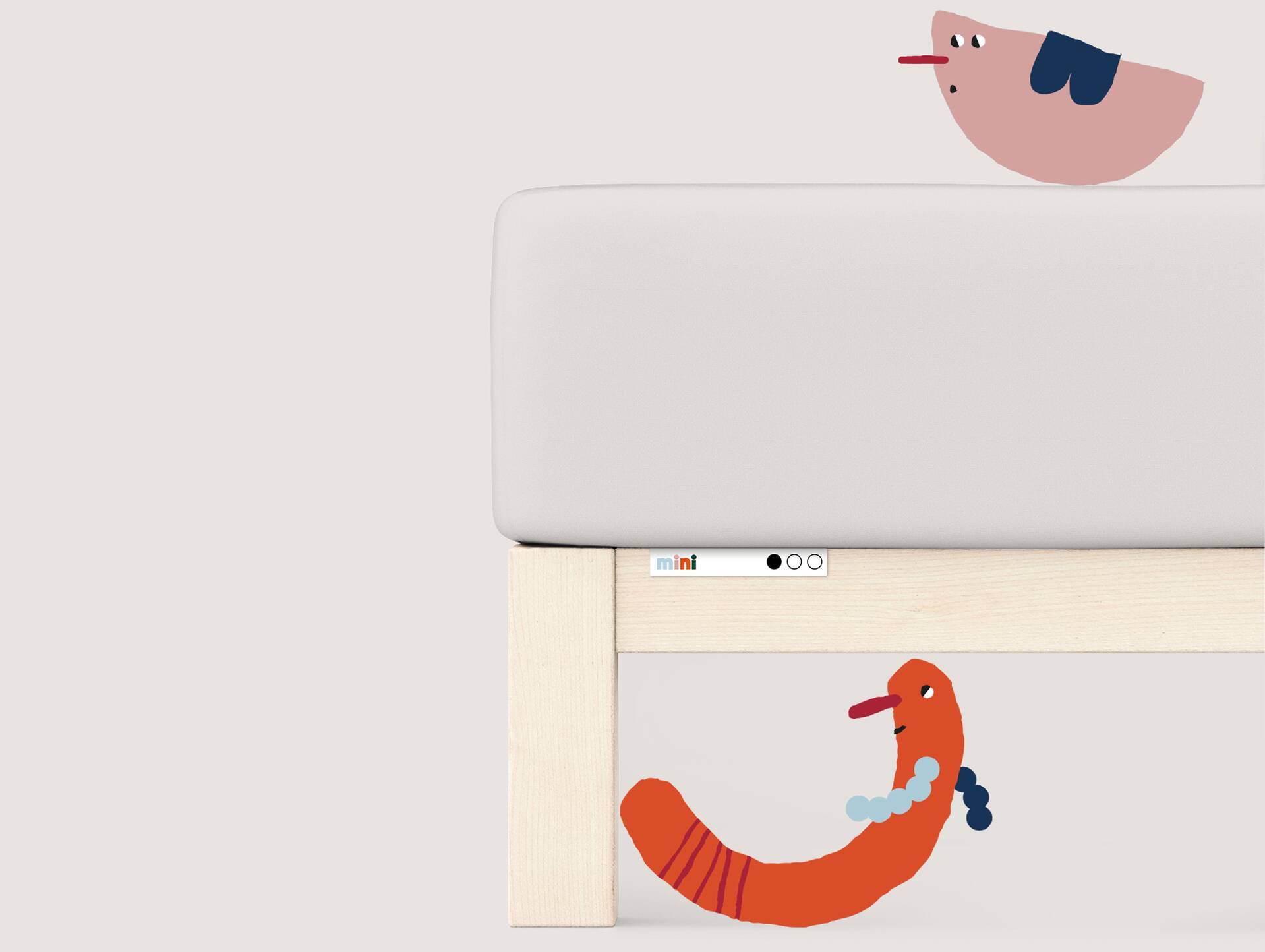 Schlafgut MINI Spannbetttuch/Spannbettlaken für Baby-Matratze, 60x120 - 140x70 cm,100% Baumwolle Beige