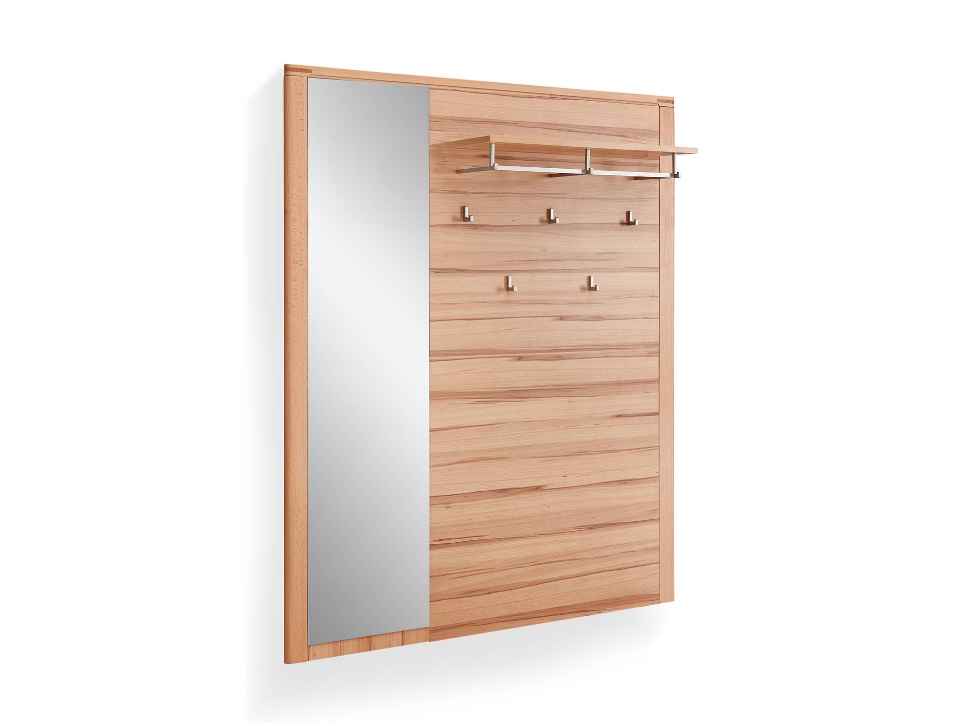 NESTOR ONE Garderobenset II, Material Teilmassiv, Kernbuche lackiert 