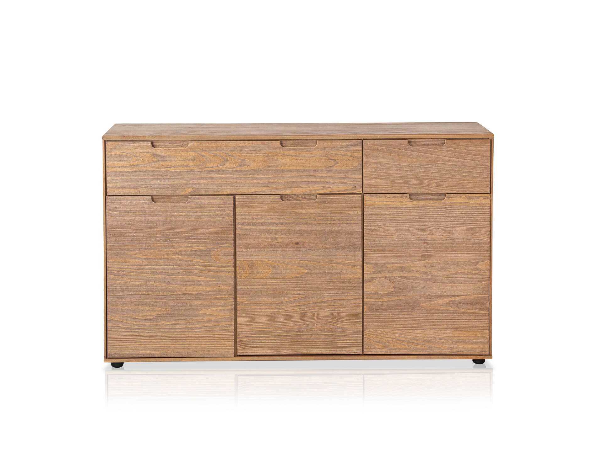 NESTRA Sideboard, Material Massivholz, Kiefer eichefarbig 