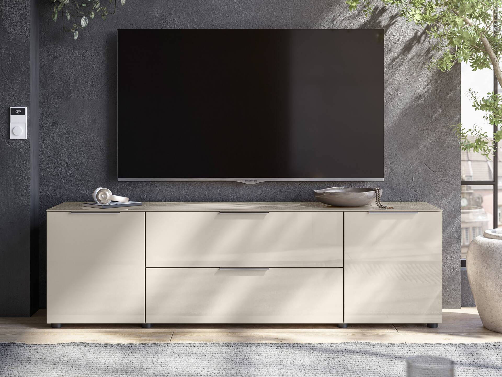 SANTORINI Lowboard 6, Material Spanplatte, Kashmirfarbig 