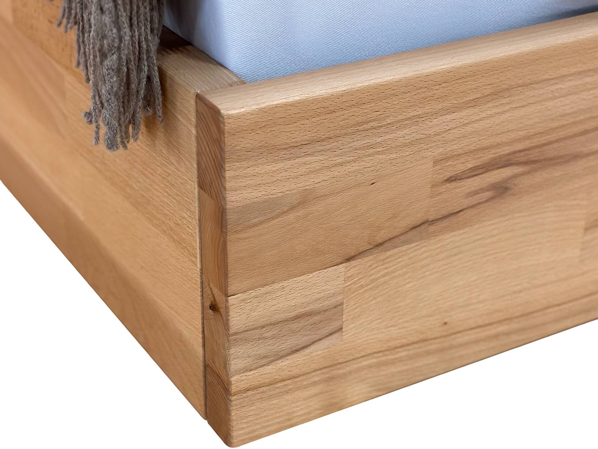 LÖWEN Wangenbett mit Kopfteil, Material Massivholz 200 x 220 cm | Buche geölt