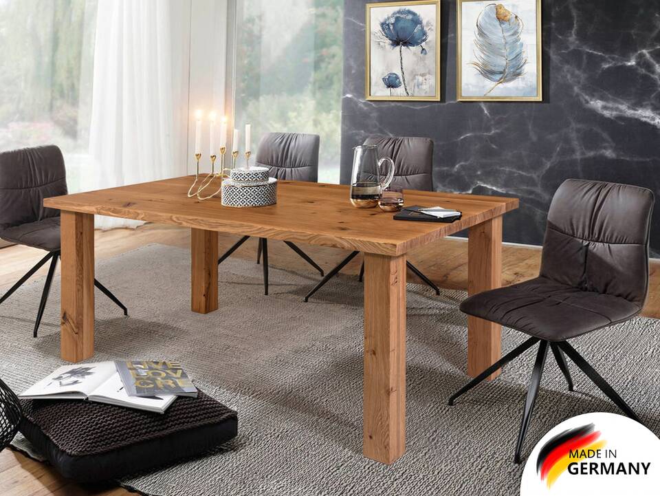 YORGI Esstisch nach Maß, Material Massivholz 