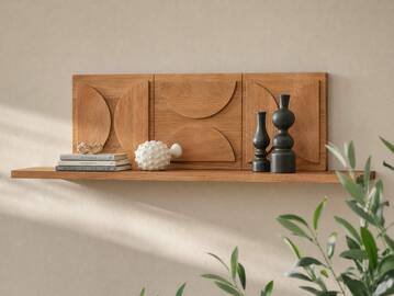 CATANDO Wandboard, Material Massivholz, Akazie honigfarben