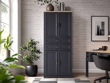 JADY Büroschrank, 4 Türen + 2 Schubkästen, Material MDF/Dekorspanplatte 