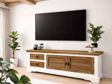 NOTTINGHAM TV-Board I, recyceltes Altholz, teilmassiv