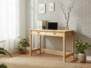 TOBINO Schreibtisch/Konsole, Material Massivholz, Kiefer Kiefer natur | Holz
