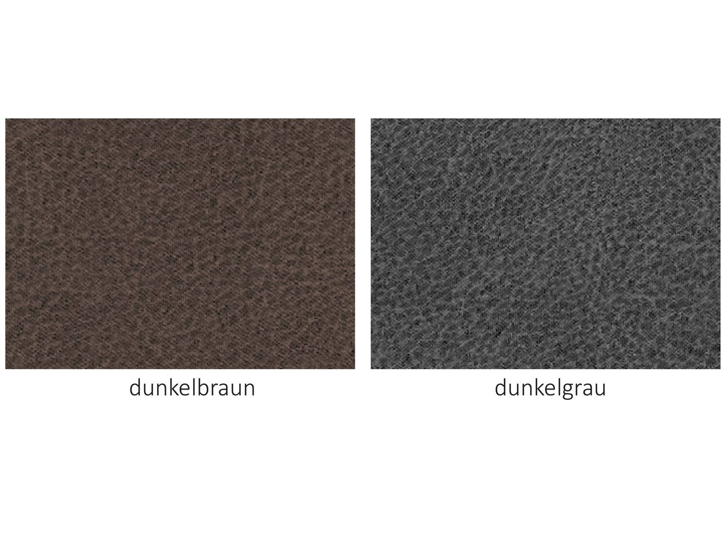 BERGAMO Eckbank mit Truhe aus Eiche, Material Massivholz/Bezug Mikrofaser 167 x 192 cm | grau