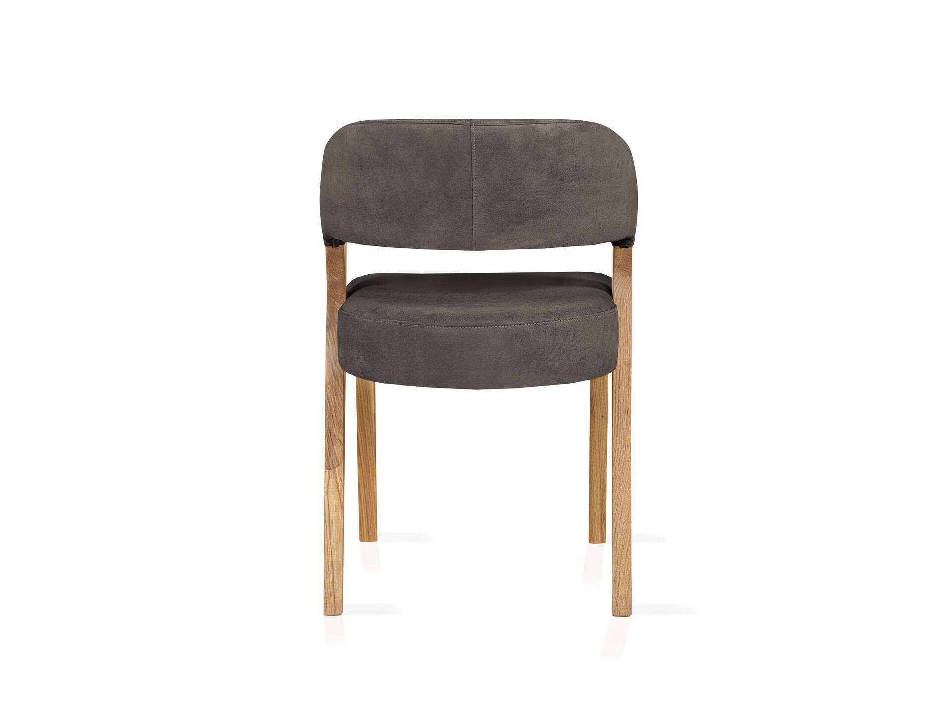ALONA Polsterstuhl, Material Massivholz/Bezug Kunstleder Eiche | espresso
