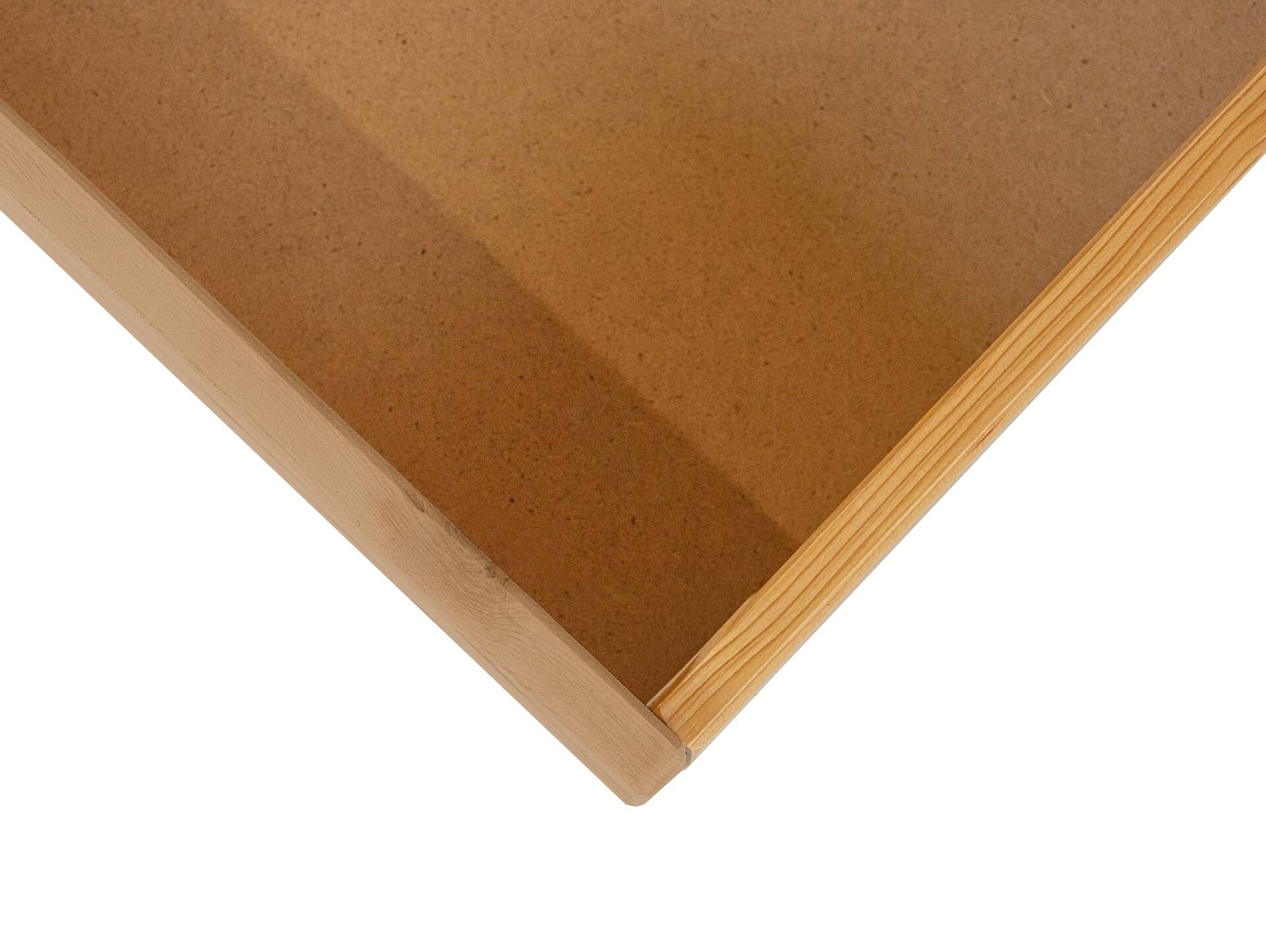CORDINO Bettschublade auf Rollen, Material Massivholz Eiche unbehandelt | Standardhöhe | Überlänge
