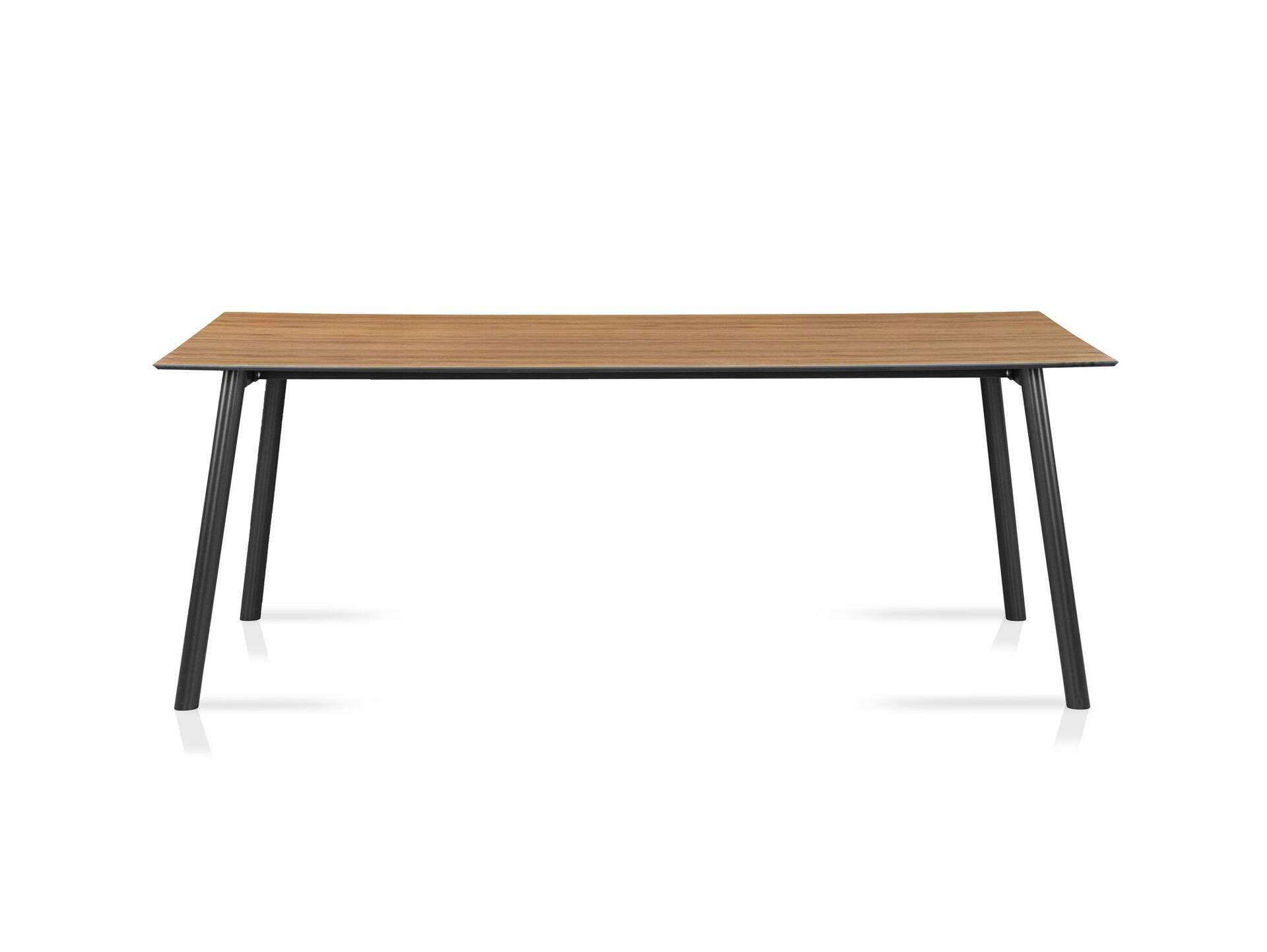 Alpstein Esstisch / Gartentisch, Material HPL/Aluminium 140 cm | 80 cm | Eichefarbig